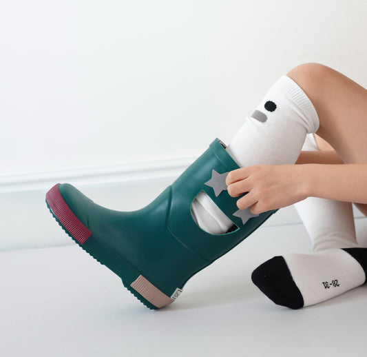BOXBO Wistiti star rain boots in green — BambiniJO Jordan