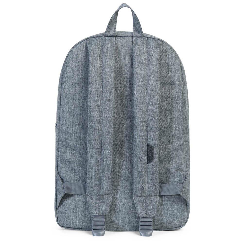 Herschel Heritage Backpack in Raven Crosshatch, detail view