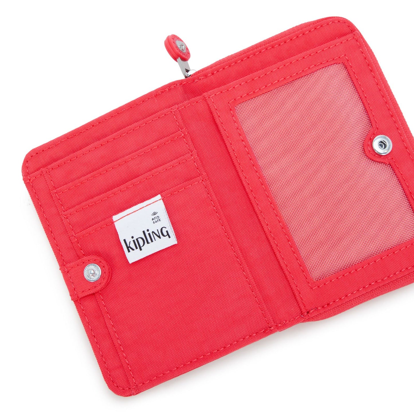 Kipling Money Love Small Wallet in Escape Red - side view