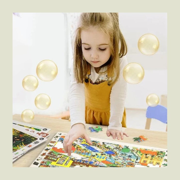 Mideer - Discovery Puzzle Big World Small World - Asian 88pcs | 3-6Y