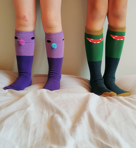 BOXBO high socks rain boots in TU violet — BambiniJO Jordan