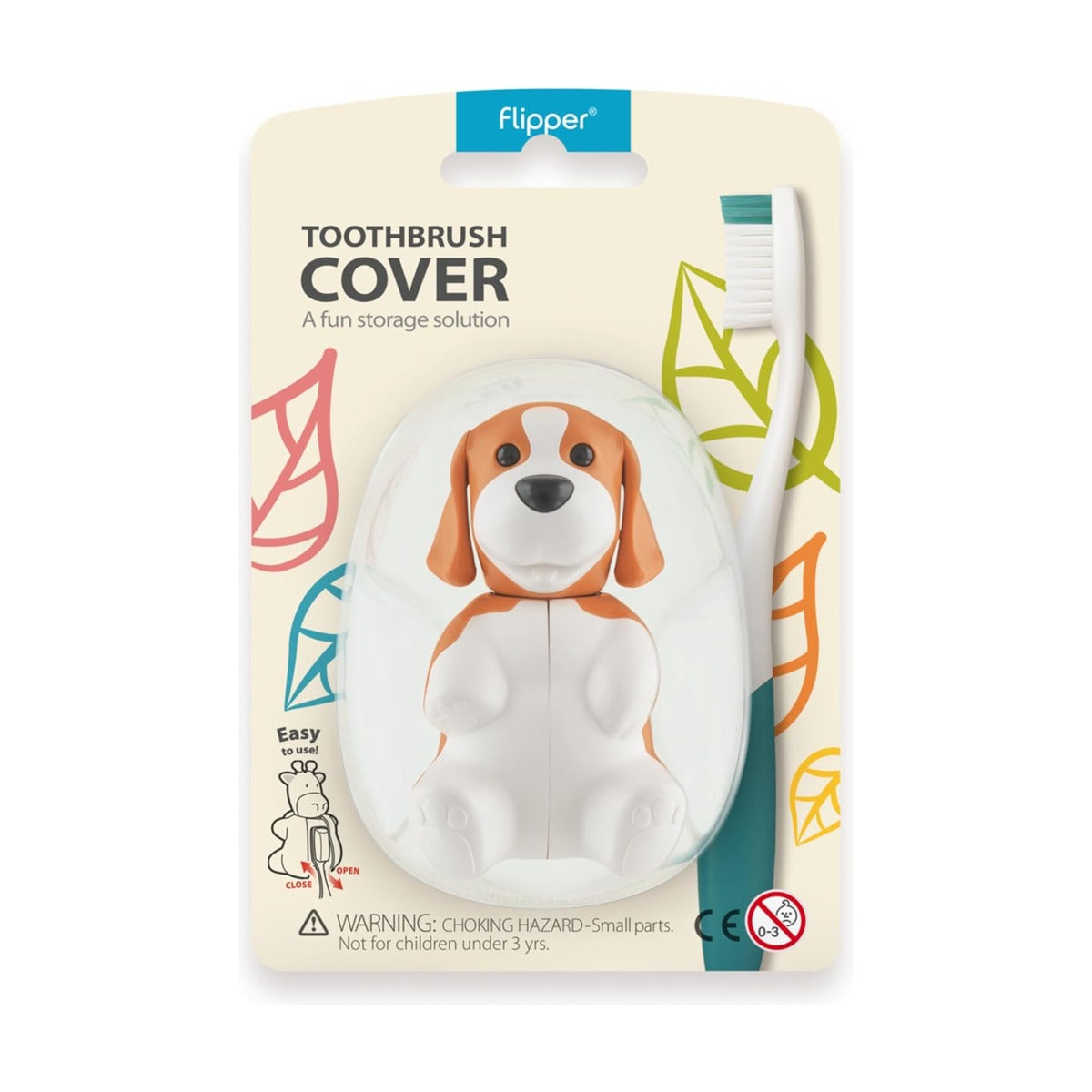 Flipper - Toothbrush Cover Fun Animal | Beagle | 3-6Y