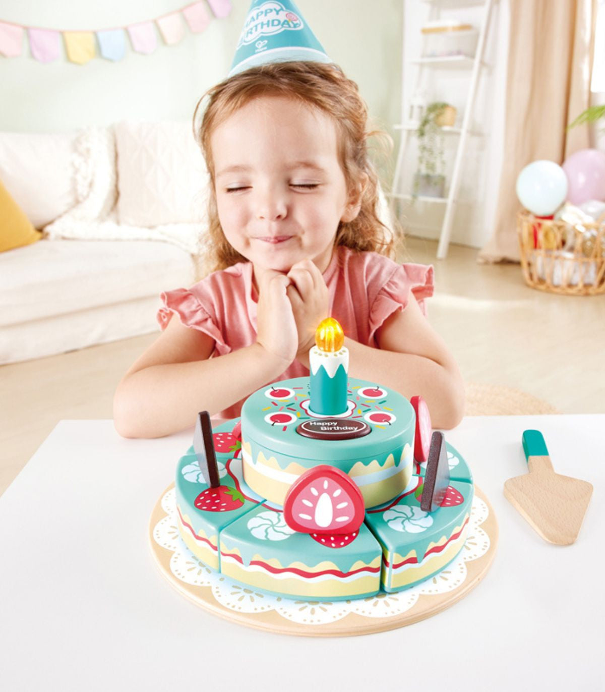 هابي - كعكة عيد ميلاد تفاعلية