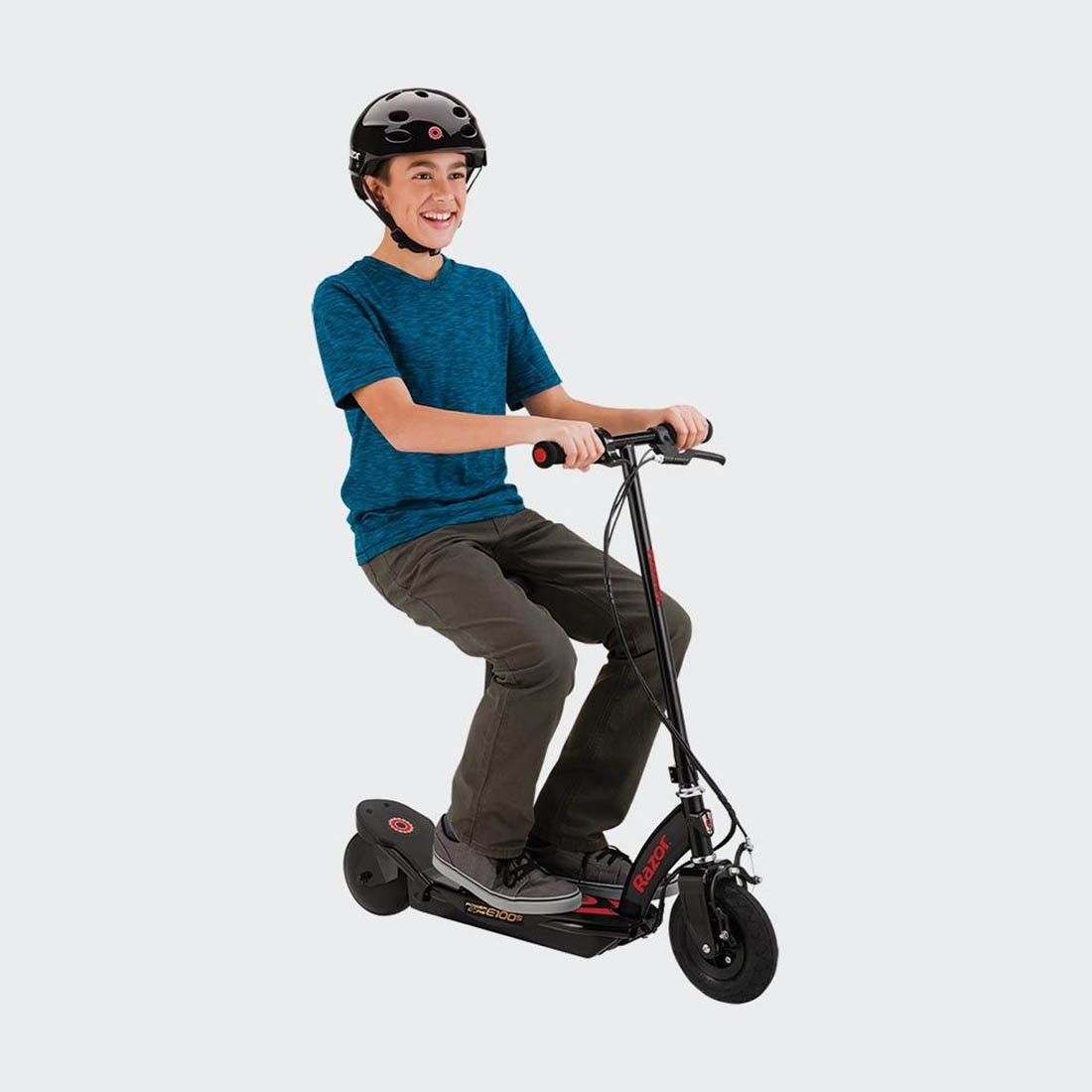 Razor Power Core E100S Electric Scooter With Seat Black/Red 8y