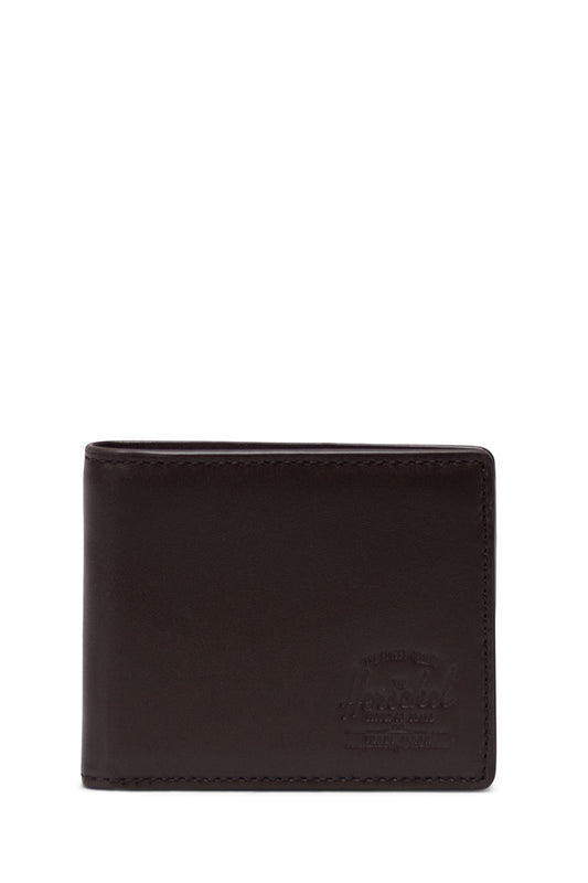 Herschel Hank Wallet Leather in Brown - detail view — BambiniJO Jordan