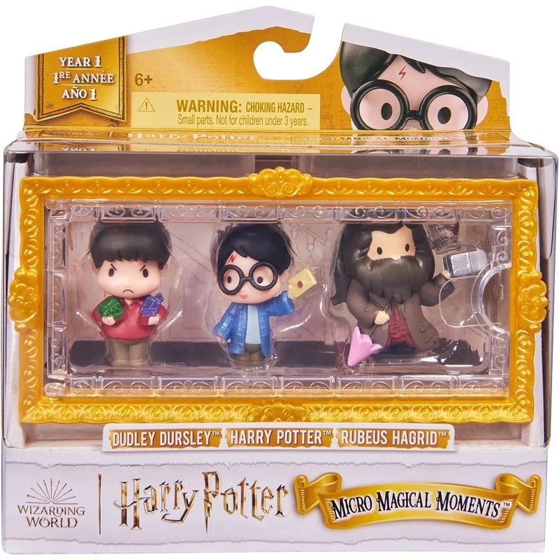 Spin Master Micro Magical Moments – Harry Potter Figurenset Mit Harry, Hagrid & Dudley Im Setzkasten