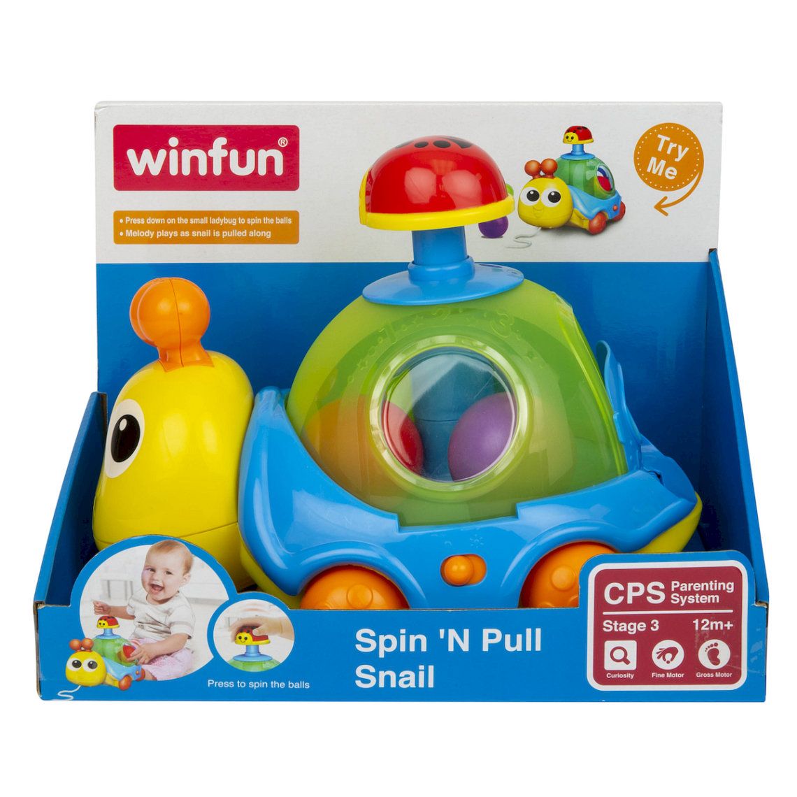 Spin ‘n Pull Snail | 12m+ - BambiniJO | Buy Online | Jordan