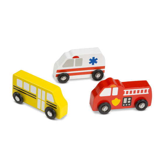 Melissa & Doug Wooden Town Vehicles Set - BambiniJO | Buy Online | Jordan