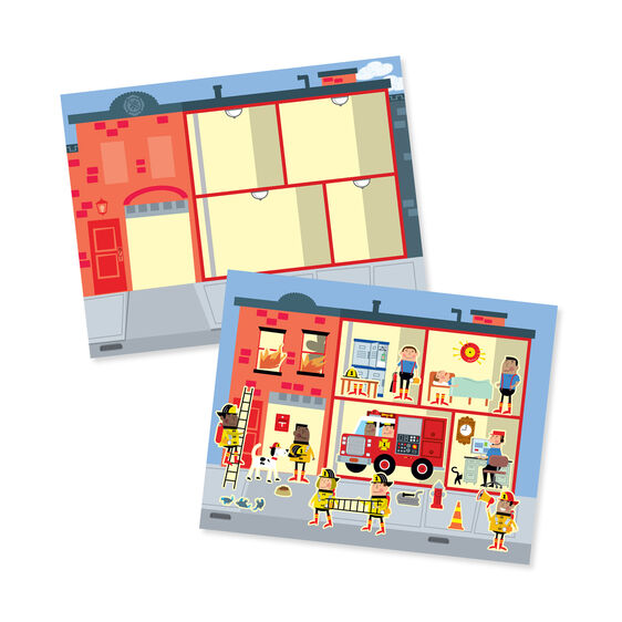 Melissa & Doug Reusable Sticker Pad - My Town - BambiniJO