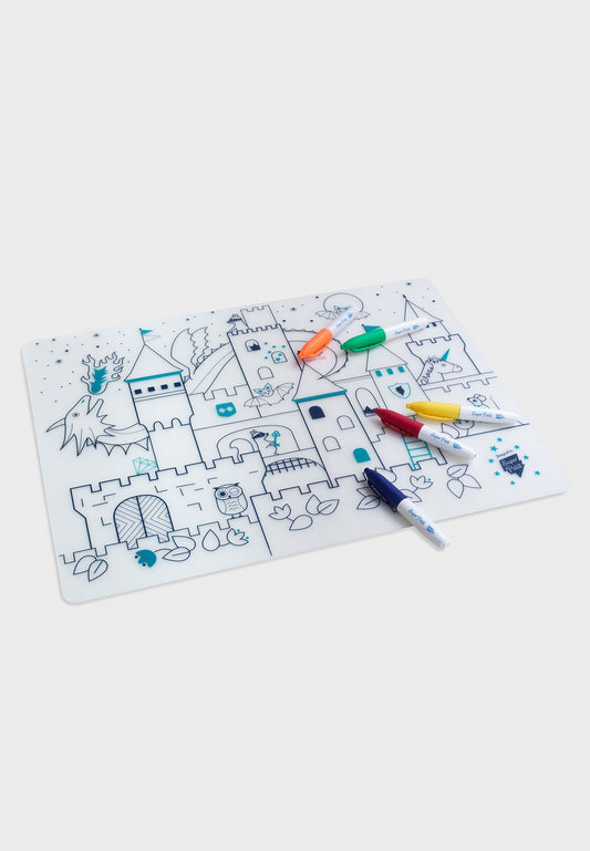 Superpetit Mini Silicone Placemat Castle — BambiniJO Jordan