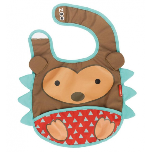 Zoo Tuck-Away Water-Resistant Baby Bib "3 Shapes" - BambiniJO