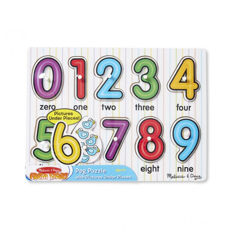 Melissa & Doug See - Lidt & See Peg Numbers Puzzle - BambiniJO