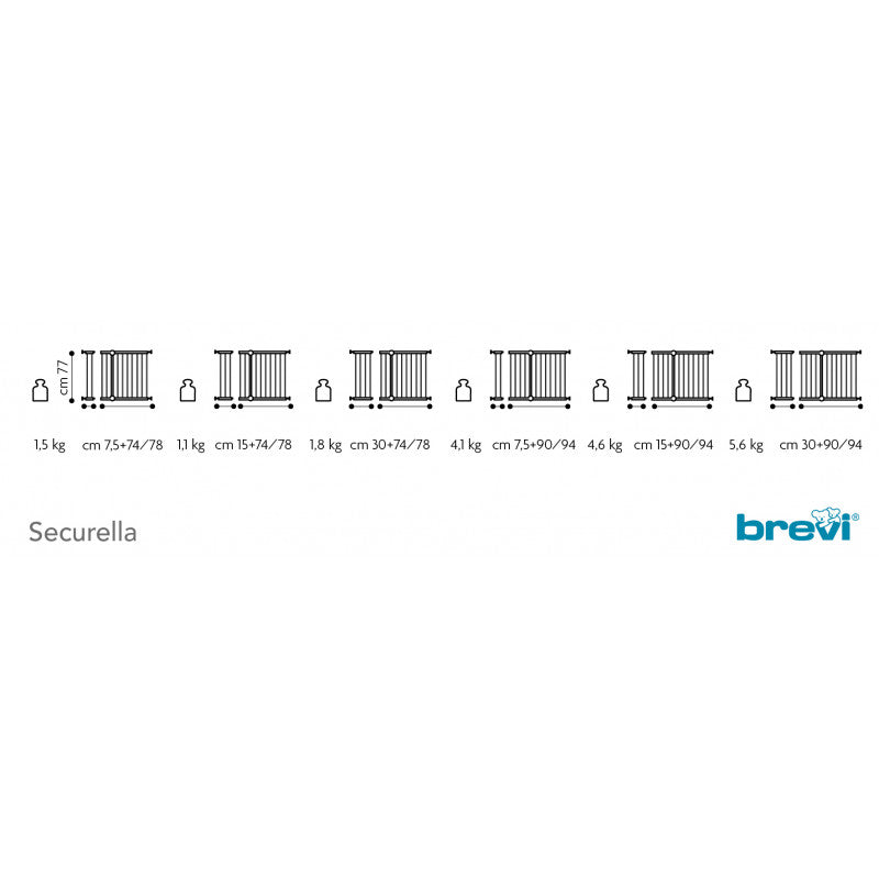 Brevi Safety Gate Securella Extension 7.5 cm — BambiniJO Jordan