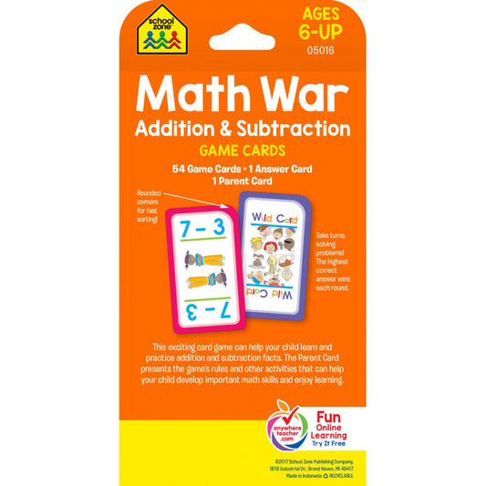 Math War Game Cards — BambiniJO Jordan