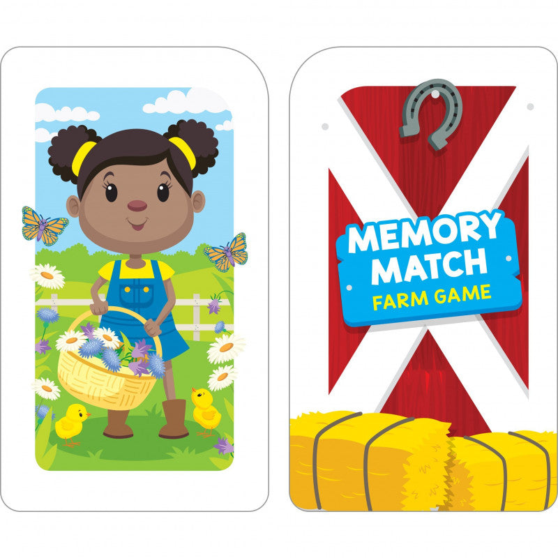 Memory Match Farm Card Game for Kids — BambiniJO Jordan