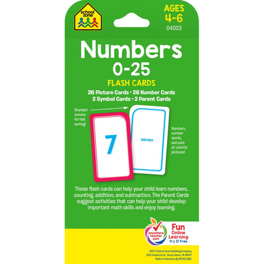 Numbers 0-25 Flash Cards — BambiniJO Jordan