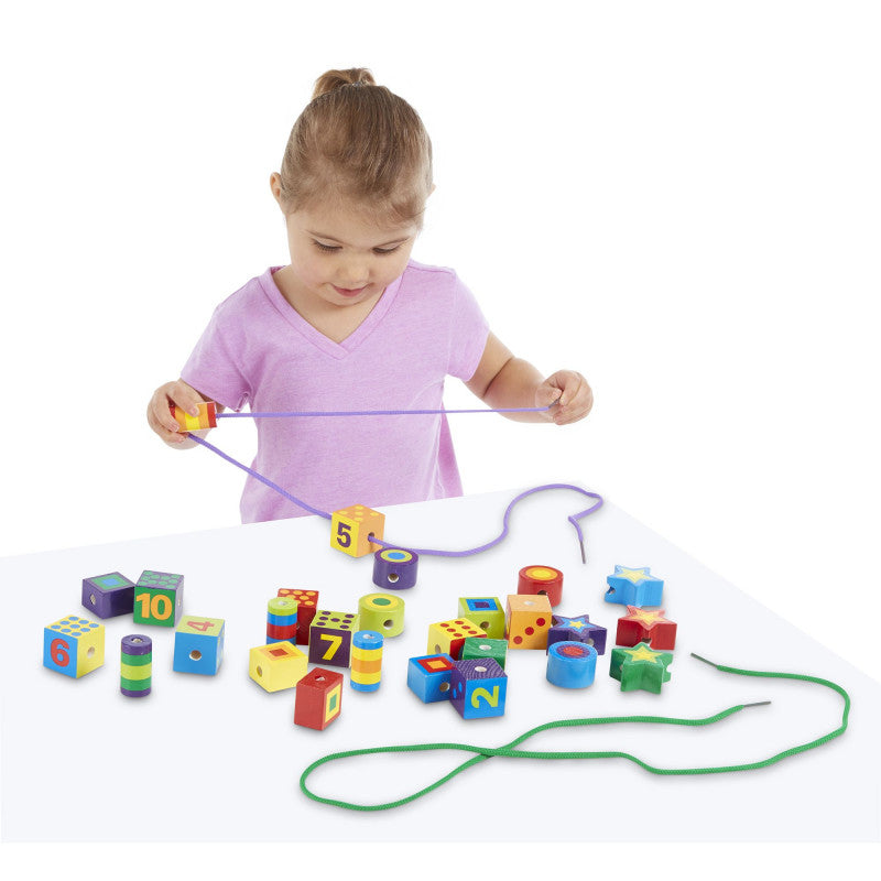 Melissa & Doug Lacing Beads in a Box - BambiniJO