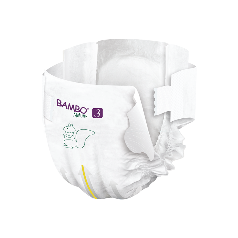 BAMBO Diapers Size 3 (4-8), 52 Count - BambiniJO