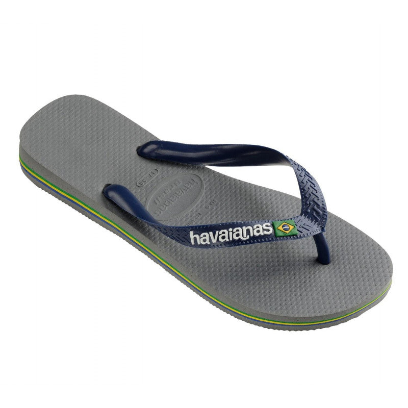 Havaianas -BRASIL Logo Logo Steel Grey/Navy Blue 39-46 - BambiniJO | Buy Online | Jordan