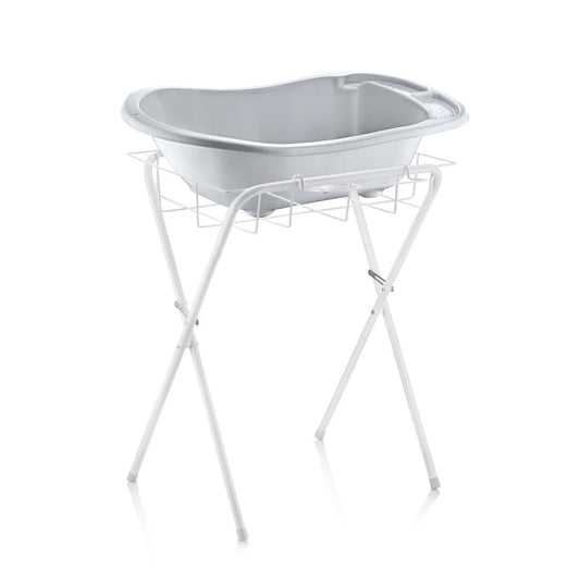 BabyJem Bath Stand With Basket White — BambiniJO Jordan
