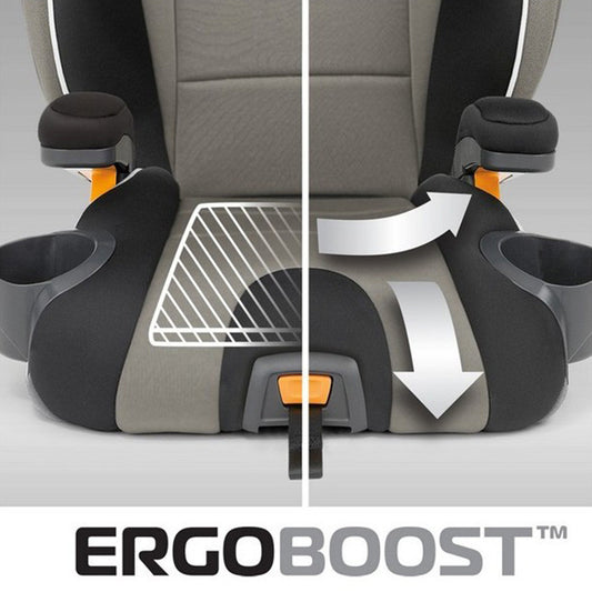 Chicco KidFit Belt Booster Seat Jasper, Black — BambiniJO Jordan