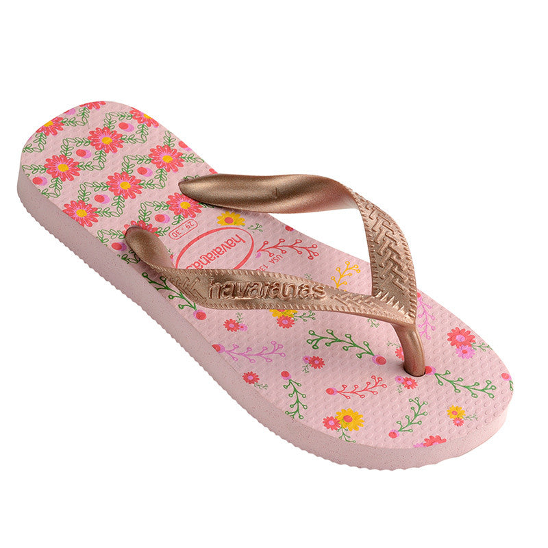Havaianas - KIDS FLORES CRYSTAL ROSE/ROSE GOLD METALLIC - BambiniJO | Buy Online | Jordan