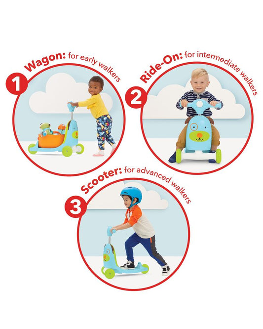 Zoo 3 in 1 Ride On Toy - Dog - BambiniJO