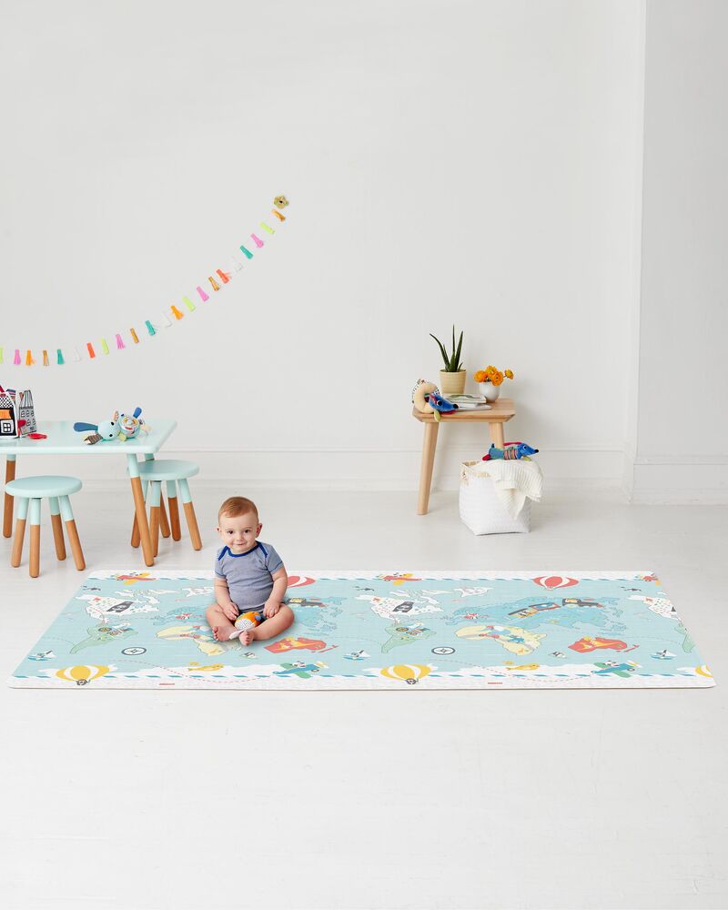 Reversible Play mat Little Travelers - BambiniJO