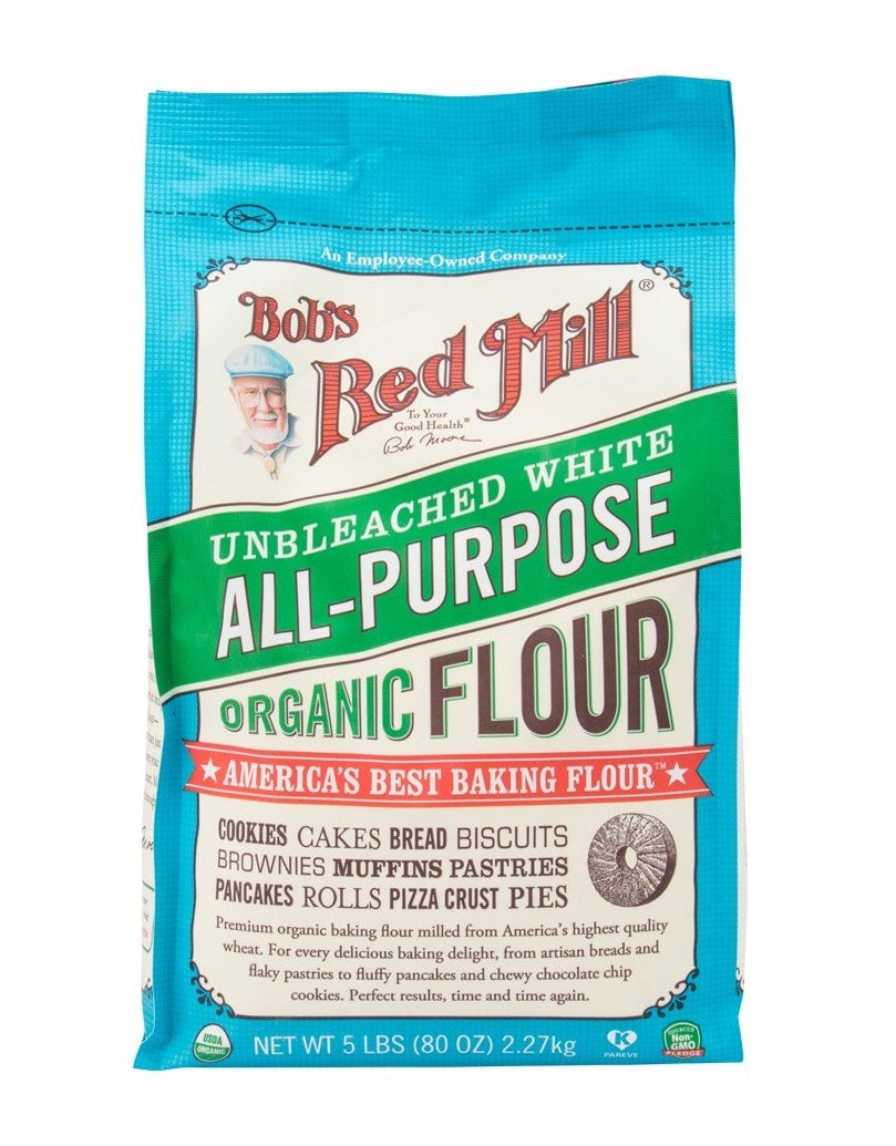 ORGANIC UNBLEACHED WHITE ALL PURPOSE FLOUR (2.27KG) - BambiniJO