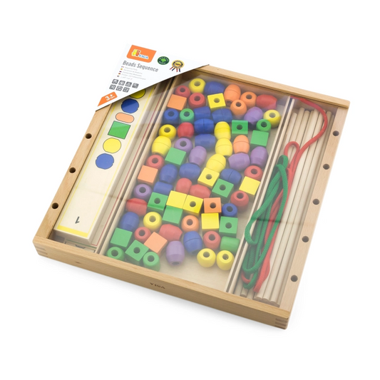 Beads Sequence threading game for ages 3-6 — BambiniJO Jordan