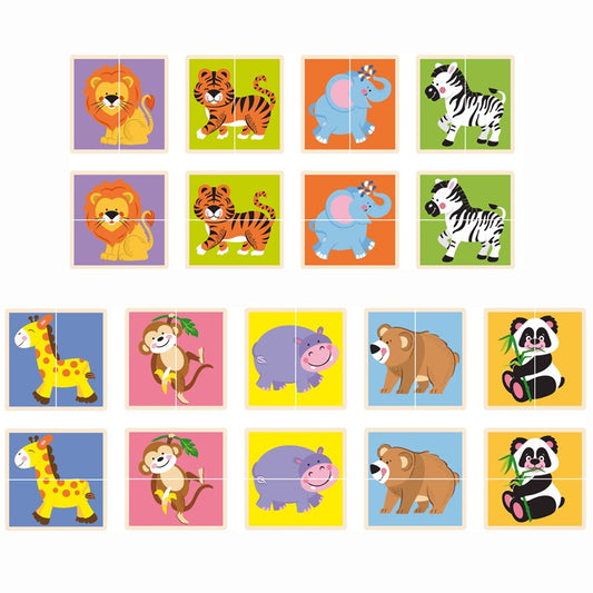 Matching Puzzle Wild Animals — BambiniJO Jordan