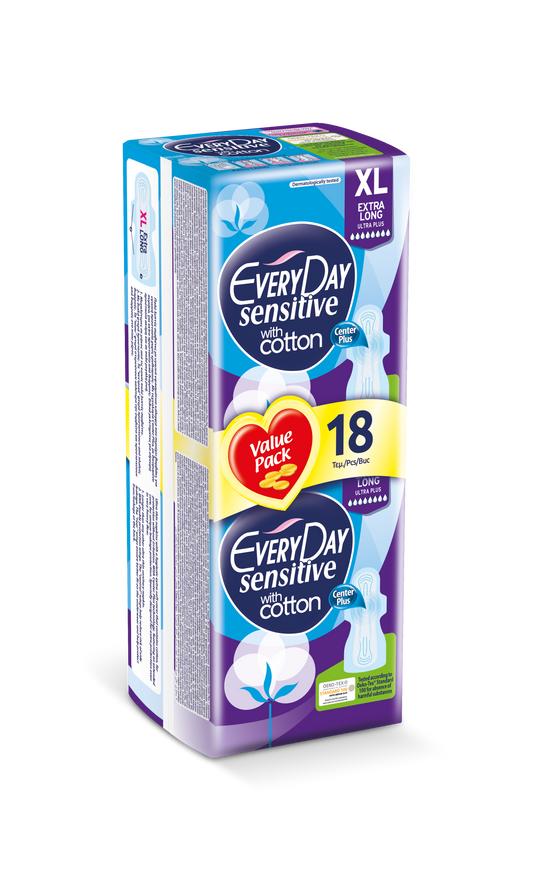 EVERYDAY SENSITIVE EXTRA LONG ECO 18 PCS — BambiniJO Jordan