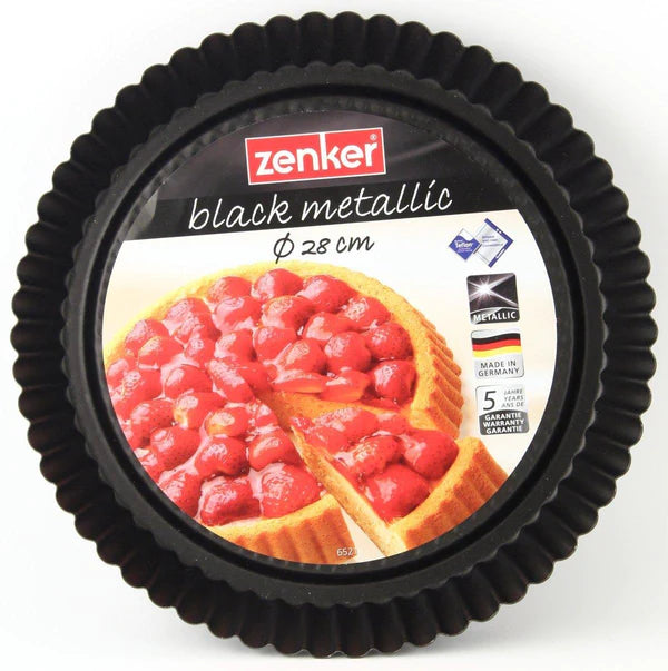 Zenker - Non-Stick Carbon Steel Flan, Tart Pan, 28X3.5 cm