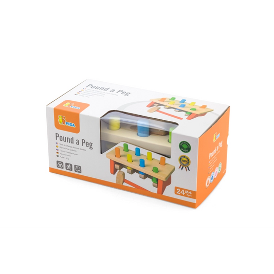 Viga Wooden Pound-a-Peg Toy 3-6Y — BambiniJO Jordan