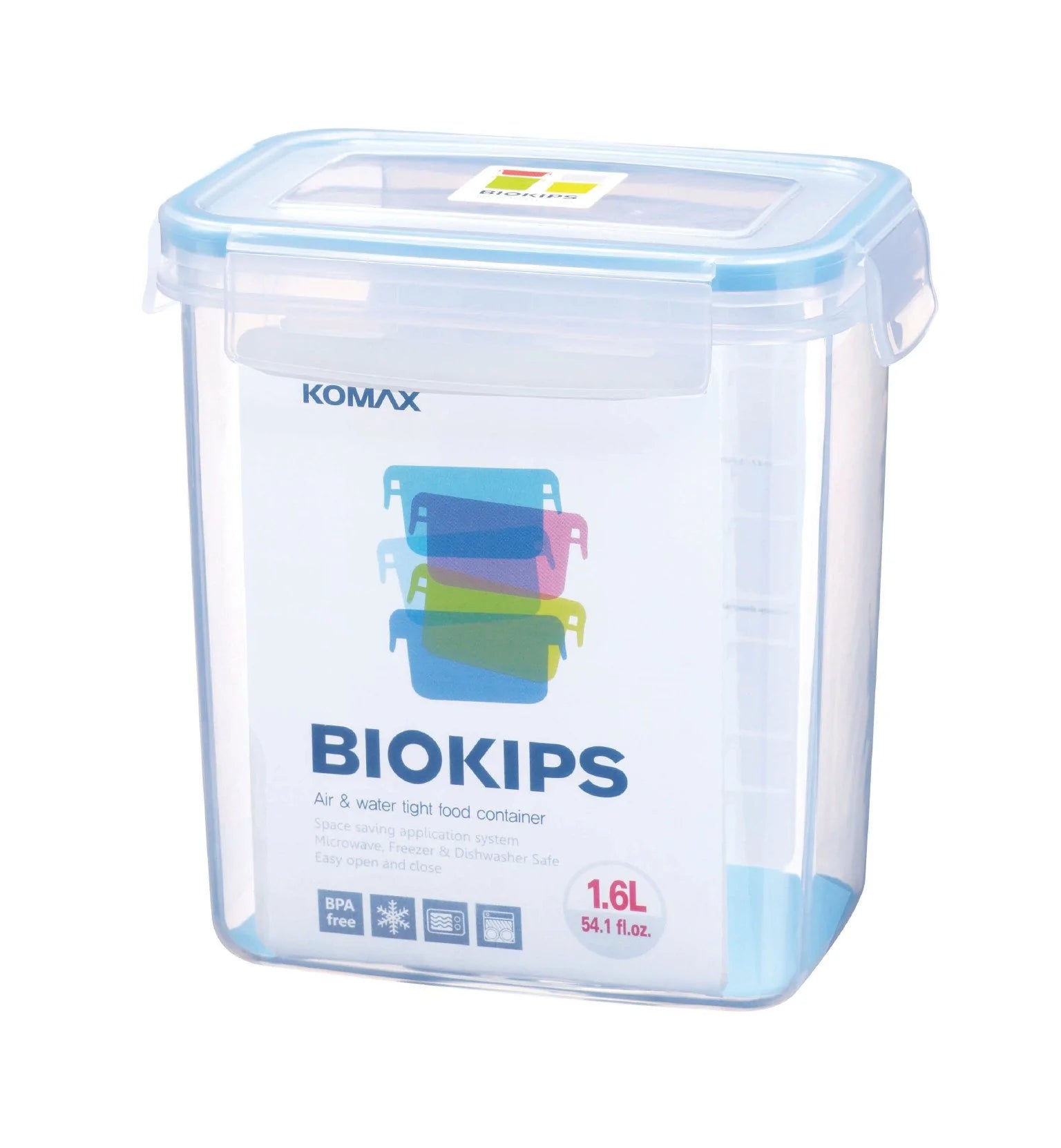 Komax - Biokips Rectangular Food Storage Container, 1.6 L