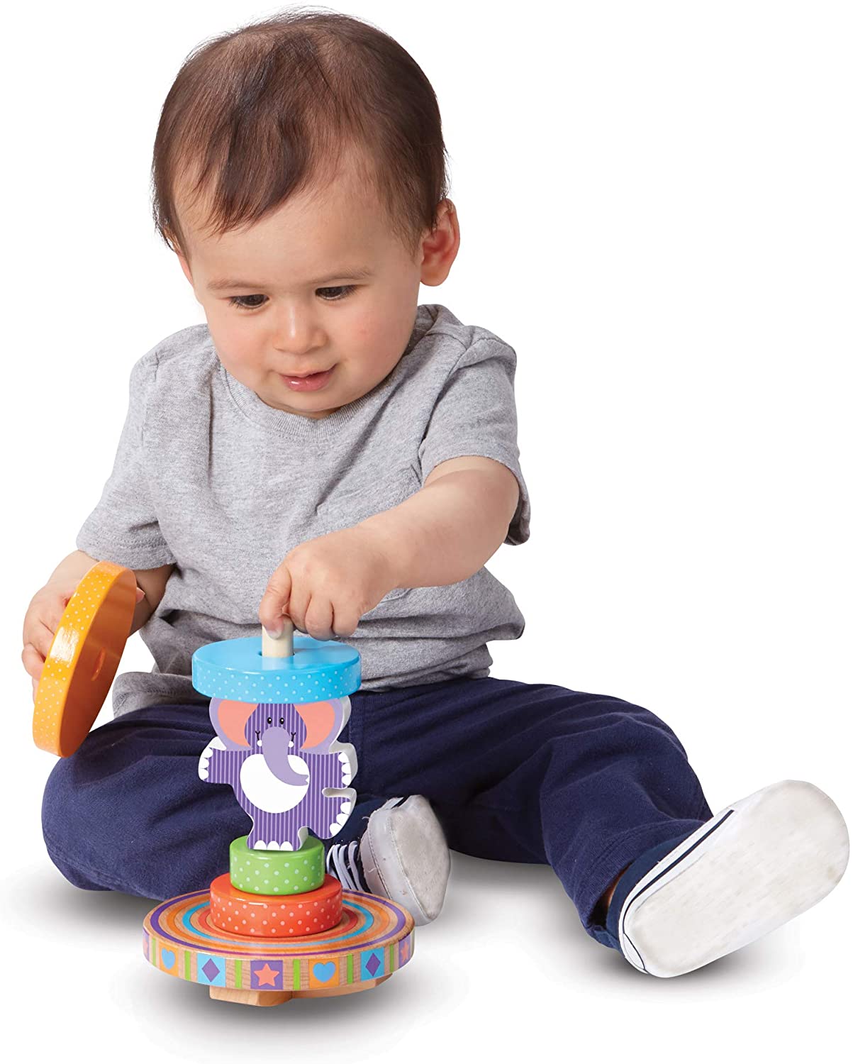 Melissa & Doug First Play - ELEPHANT ROCKING STACKER - BambiniJO | Buy Online | Jordan