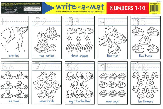 Melissa & Doug Numbers Write-a-Mat 6-Pack — BambiniJO Jordan