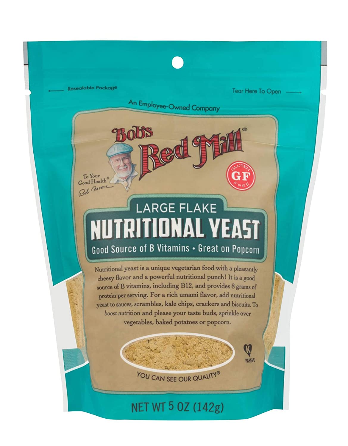 LARGE FLAKE NUTRITIONAL YEAST (142G) - GLUTEN FREE - BambiniJO