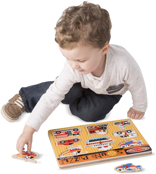 Melissa & Doug Sound Puzzle Vehicles 1-2Y — BambiniJO Jordan