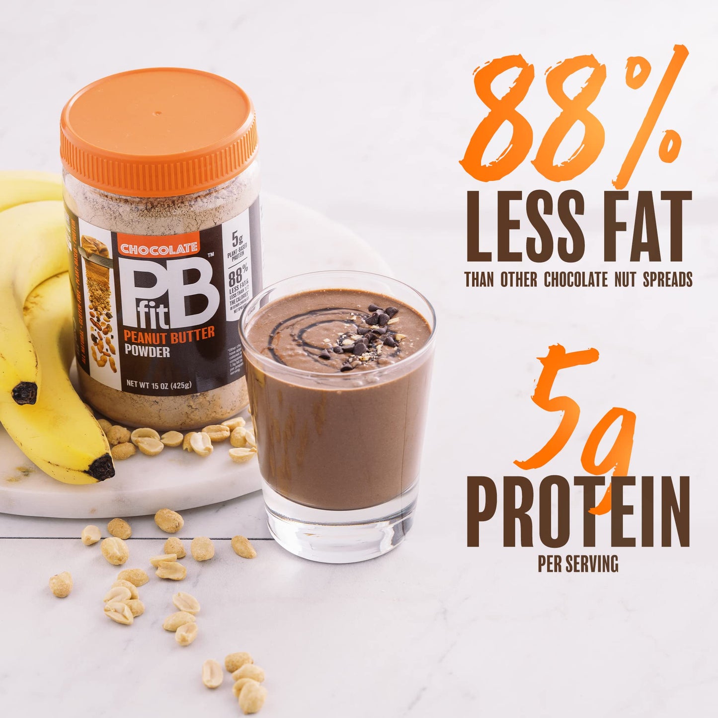 Chocolate Peanut Butter Powder - 425g Gluten Free