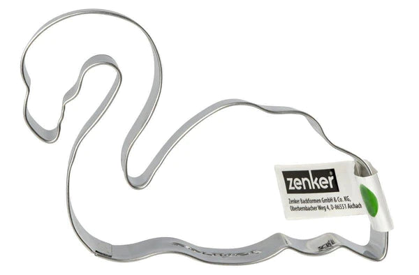 Zenker - Cookie Cutter Flamingo /Swan, 18/8 Stainless Steel, 5.5X7.8X2.6 cm
