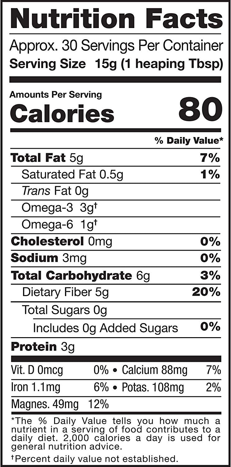 Organic Raw Org Chia Seeds 454g - BambiniJO