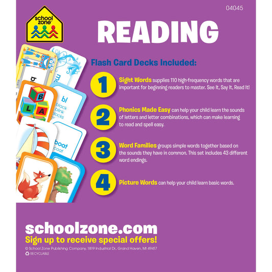 Reading Flash Cards 4-Pack — BambiniJO Jordan