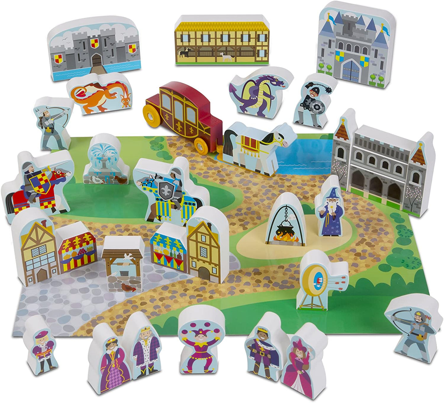 Melissa & Doug - WOODEN CASTLE PLAY SET - BambiniJO | Buy Online | Jordan