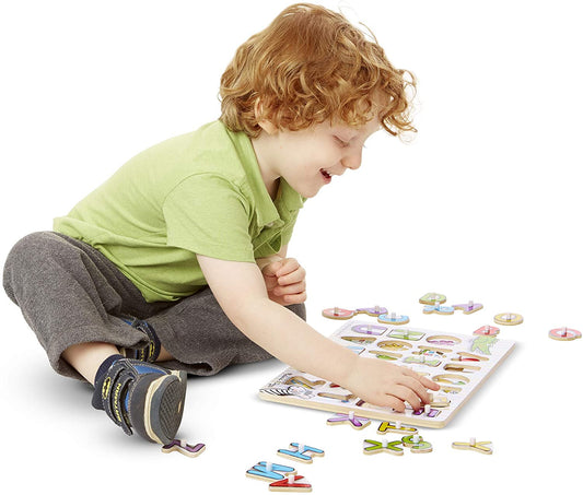 Melissa & Doug Alphabet Wooden Peg Puzzle 2Y+ — BambiniJO Jordan