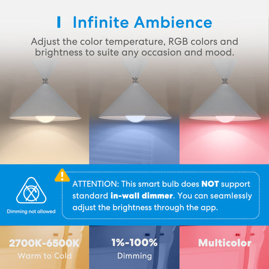 Meross Smart Wi-Fi LED Bulb RGB — BambiniJO Jordan
