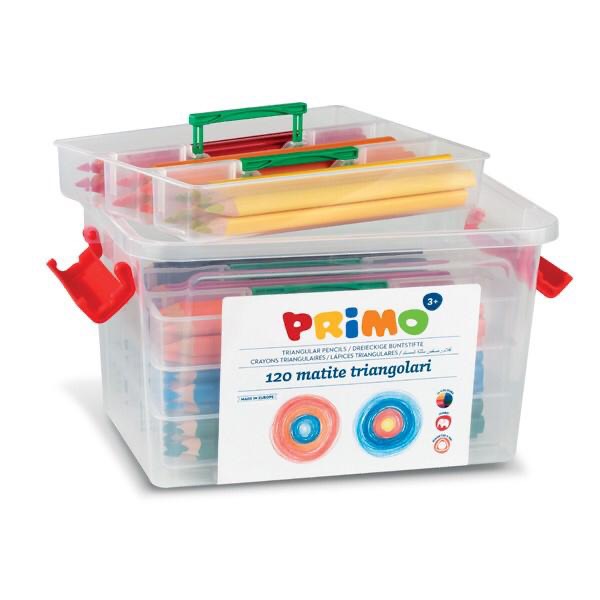 PRIMO JUMBO TRI WOODEN 42 COLORS Set of 120 - BambiniJO