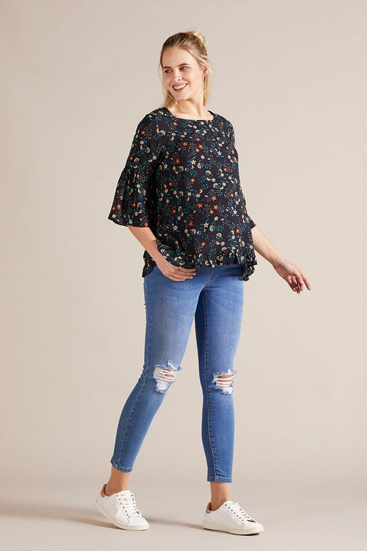 Ripped Maternity Jeans - Size 40 — BambiniJO Jordan