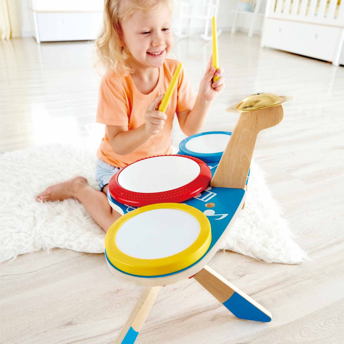 Hape - Drum and Cymbal Set - BambiniJO | Buy Online | Jordan