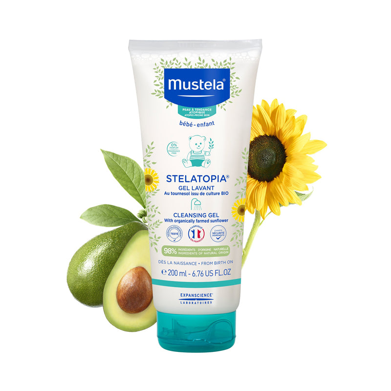 Mustela Stelatopia Cleansing Gel 200ml | Dry Skin & Eczema - BambiniJO | Buy Online | Jordan